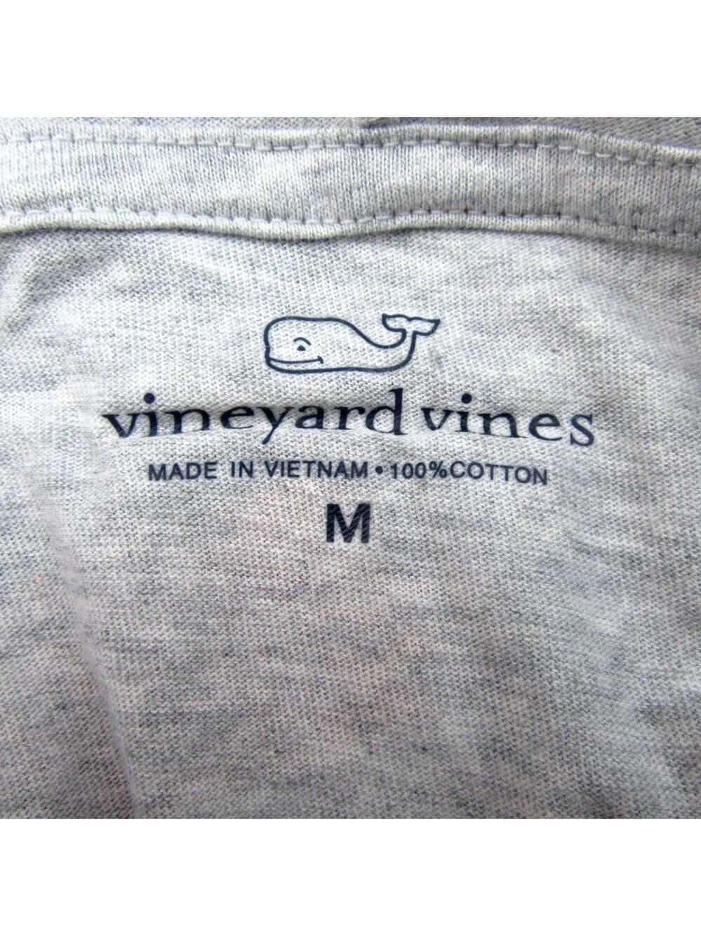 Vineyard Vines Graphic USA Hoodie Men's Size Medium Grey Heather Long Sleeve NEW - Picture 9 of 13